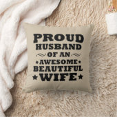 美し誇りを持ったい妻の素晴らし夫 クッション (ブランケット)