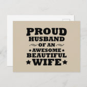 美し誇りを持ったい妻の素晴らし夫 シーズンポストカード (正面/裏面)