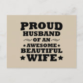 美し誇りを持ったい妻の素晴らし夫 シーズンポストカード (正面)