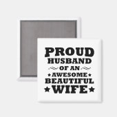 美し誇りを持ったい妻の素晴らし夫 マグネット (正面/裏面)