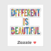 美し違うい – 自閉症意識 シール (シート)