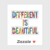 美し違うい – 自閉症意識 シール (シート)