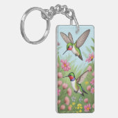 美し飛んでいるい人間 キーホルダー (正面左)