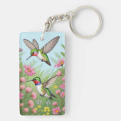 美し飛んでいるい人間 キーホルダー (裏面)