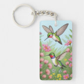 美し飛んでいるい人間 キーホルダー (正面)