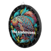 美し鮮やかい魚 ダーツボード (正面右)