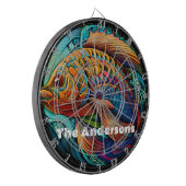 美し鮮やかい魚 ダーツボード (正面左)