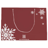 美と喜びに満ちた季節をお祈りします 紙袋 ラージペーパーバッグ (裏面)