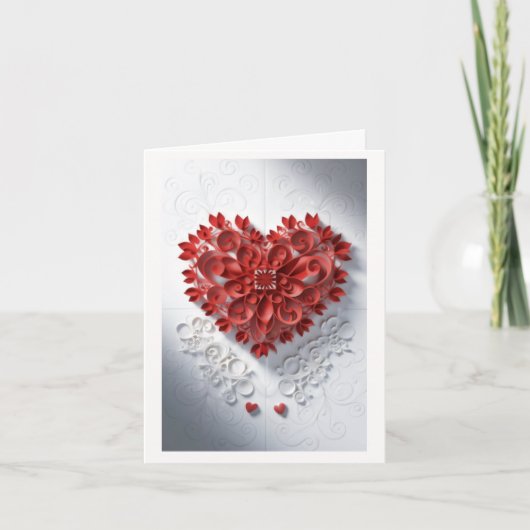 「美の紙ハート」 サンキューカード (正面)