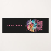 美はっきりしたしい輝感動的かしい女性引用文 ヨガマット (正面(横))