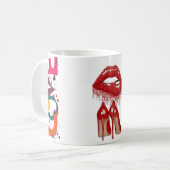 美はっきりしたしい コーヒーマグカップ (正面左)