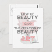 美はアートのヘアスタイリストサロンのポストカード ポストカード (正面/裏面)