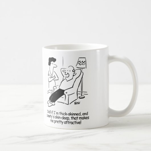 美は表面的なもの コーヒーマグカップ (右)