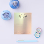 美まつげ メイクアップ スタイリスト 眉毛 ゴールド ローズ チラシ (シングル)