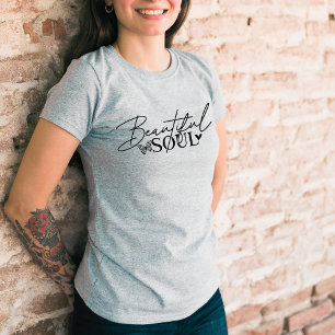 美やる気を起こさせるしいソウル・ウィメンズ トライブレンドTシャツ