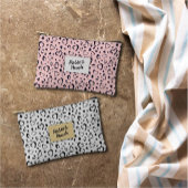 美エレガントしいピンクのハート名パーソナライズされた アクセサリーポーチ