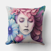 美エレガントしいユニークフローラデコ装飾用クッション クッション (正面)