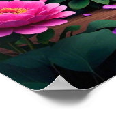 美エレガントしい母の花 ポスター (角)