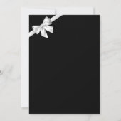 美エレガントしい白黒結婚式招待状 セーブザデート (裏面)