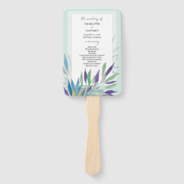 美エレガントしい紫色のボホの水色 ハンドファン