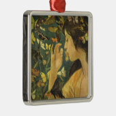 美エレガントしい蝶を持つ人 メタルオーナメント (右)