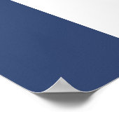 美エレガントしい青い白鳥の水彩画 ポスター (角)