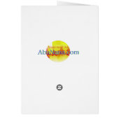 美エレガントしい黄金の夕焼け反射カード (裏面)