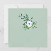 美エレガントしい80誕生日招待状女性 招待状 (裏面)