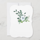 美エレガントしい80th誕生日招待状女性 招待状 (裏面)