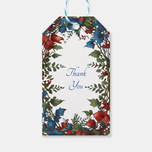 美エレガントしお洒落結婚い ギフトタグ (正面)