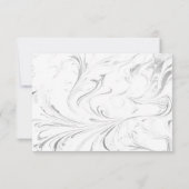 美エレガントしお洒落結婚い サンキューカード (裏面)