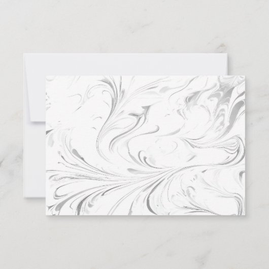 美エレガントしお洒落結婚い サンキューカード (裏面)