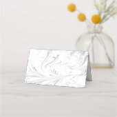 美エレガントしお洒落結婚い プレイスカード (裏面)