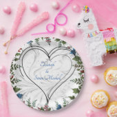 美エレガントしお洒落結婚い ペーパープレート (パーティー)