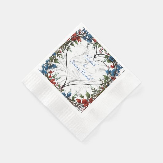 美エレガントしお洒落結婚い 縁ありカクテルナプキン (角)