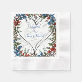 美エレガントしお洒落結婚い 縁ありカクテルナプキン