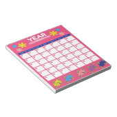 美エレガントしく整理された年のプランナー ノートパッド (アングル)