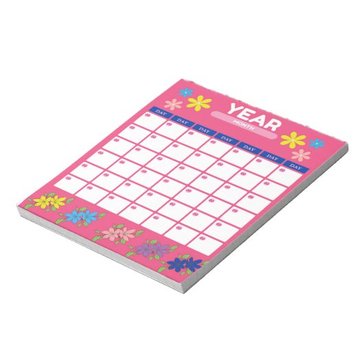美エレガントしく整理された年のプランナー ノートパッド (回転)