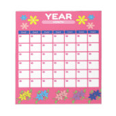 美エレガントしく整理された年のプランナー ノートパッド (正面)