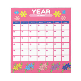 美エレガントしく整理された年のプランナー ノートパッド