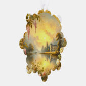 美エレガントクラシカル – 時間を超えた美しい オーナメントカード (右)