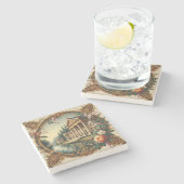 美エレガントクラシカル – 時間を超えた美しい ストーンコースター (横)