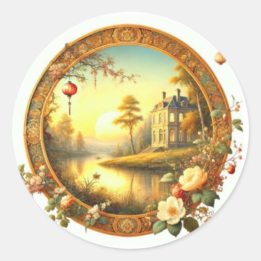 美エレガントクラシカル – 時間を超えた美しい ラウンドシール (正面)