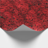 美エレガントスタイリッシュしいバラ写真 ラッピングペーパー (角)