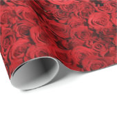 美エレガントスタイリッシュしいバラ写真 ラッピングペーパー (ロールコーナー)