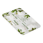 美カスタマイズ白い結婚牡丹 マグネット (右側)