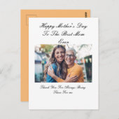 美カスタムしいフォトマザーズデイカード ポストカード (正面/裏面)