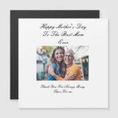 美カスタムしいフォトマザーズデイカード マグネット招待状 (正面/裏面)