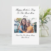 美カスタムしいフォトマザーズデイカード 招待状 (スタンド正面)