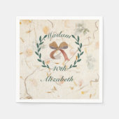 美カスタムしいモダンクラシッククラフト紙 スタンダードカクテルナプキン (正面)